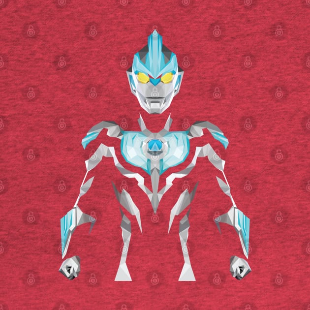 Ultraman Ginga (Low Poly Style) by The Toku Verse